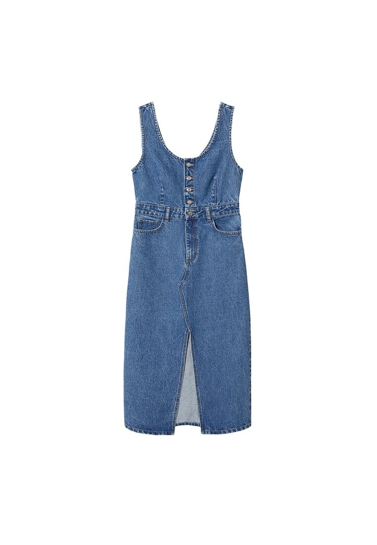 Mango Button Denim Dress 8 Mango Button Denim Dress - Image 6