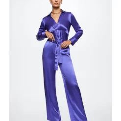 Mango Bow Satin Trousers -Mango popular store mango 0409 4392426 5