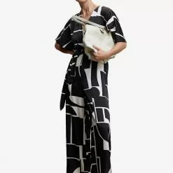 Mango Printed Satin Jumpsuit