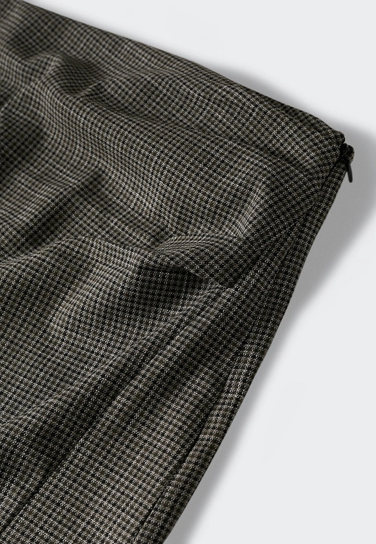 Mango Houndstooth Skirt With Slit 10 Mango Houndstooth Skirt With Slit - Image 8
