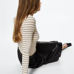 Mango Striped Long Sleeves T-Shirt 12 Mango Striped Long Sleeves T-Shirt -Mango popular store mango 0540 4721136 3