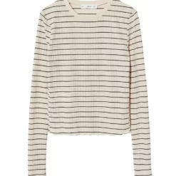 Mango Striped Long Sleeves T-Shirt 17 Mango Striped Long Sleeves T-Shirt -Mango popular store mango 0544 4721136 8