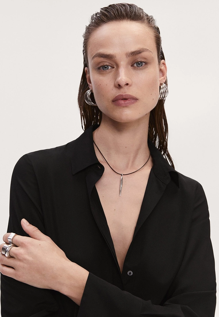 Mango 100% Silk Shirt 5 Mango 100% Silk Shirt - Image 3