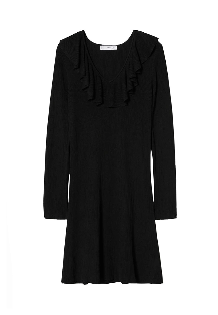 Mango Textured Ruffled Dress 9 Mango Textured Ruffled Dress - Image 7