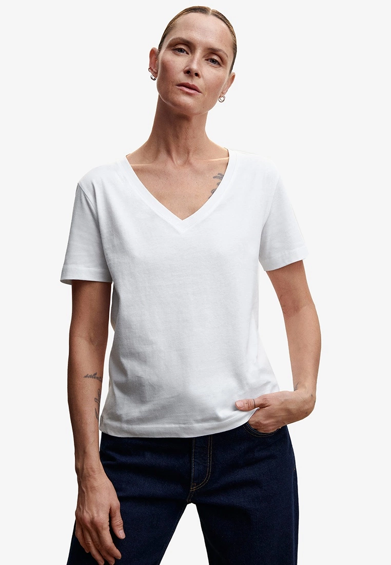 Mango Essential Cotton T-Shirt 3 Mango Essential Cotton T-Shirt