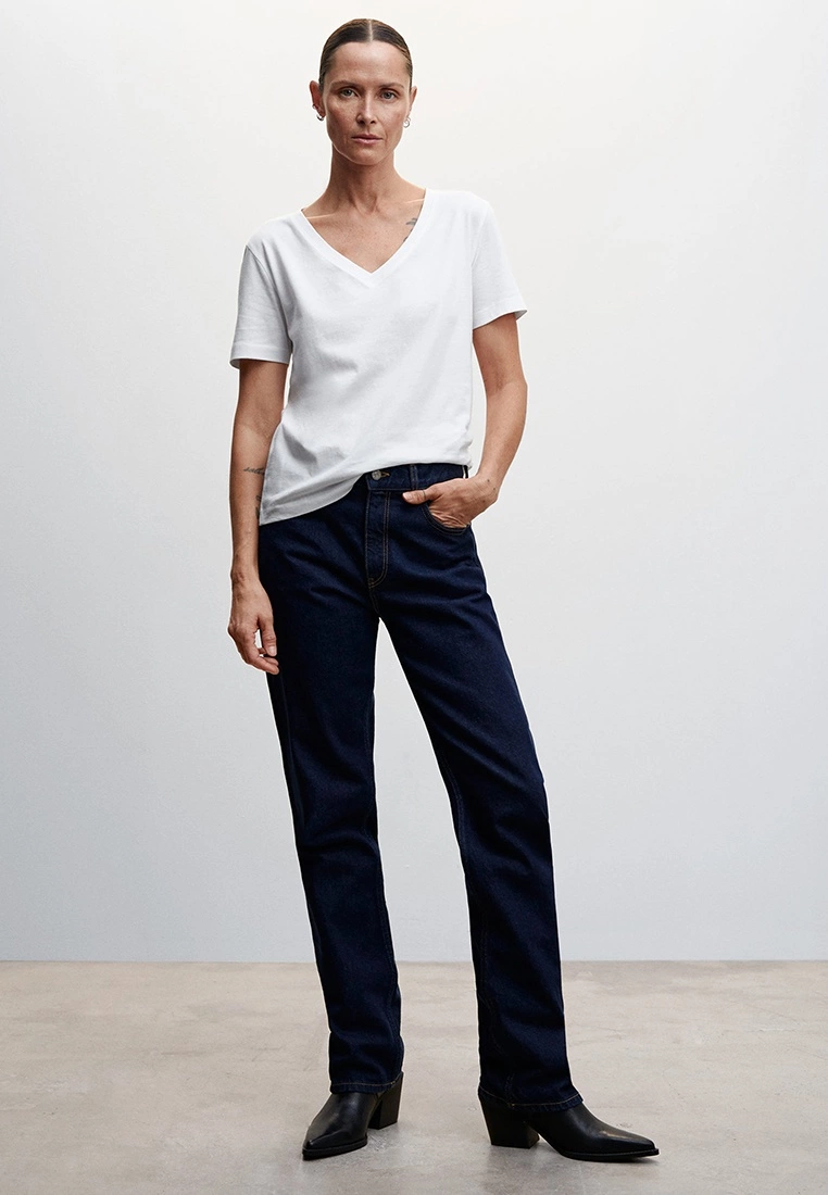 Mango Essential Cotton T-Shirt 6 Mango Essential Cotton T-Shirt - Image 4