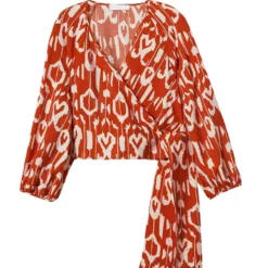 Mango Bow Printed Blouse -Mango popular store mango 0601 8717336 7