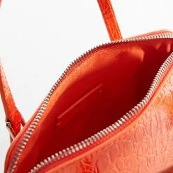 Mango Crocodile-Effect Double Handle Bag -Mango popular store mango 0603 3059046 4