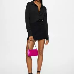 Mango Textured Shirt -Mango popular store mango 0604 8517336 4