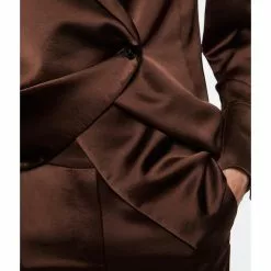 Mango Satin Double Breasted Blazer -Mango popular store mango 0605 3940826 3