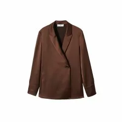 Mango Satin Double Breasted Blazer -Mango popular store mango 0606 3940826 7