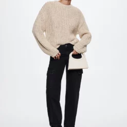 Mango Chunky-Knit Sweater -Mango popular store mango 0606 7517336 5