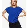 Mango Essential Cotton-Blend T-Shirt -Mango popular store mango 0607 7540826 1