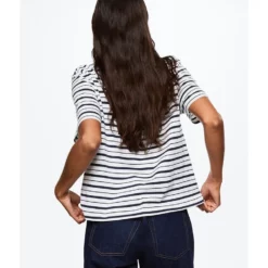 Mango Message Striped T-Shirt -Mango popular store mango 0610 9580826 2