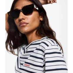 Mango Message Striped T-Shirt -Mango popular store mango 0610 9580826 3