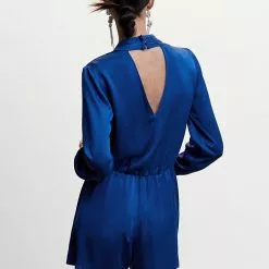 Mango Wrap Neckline Satin Playsuit 9 Mango Wrap Neckline Satin Playsuit -Mango popular store mango 0615 8682436 2