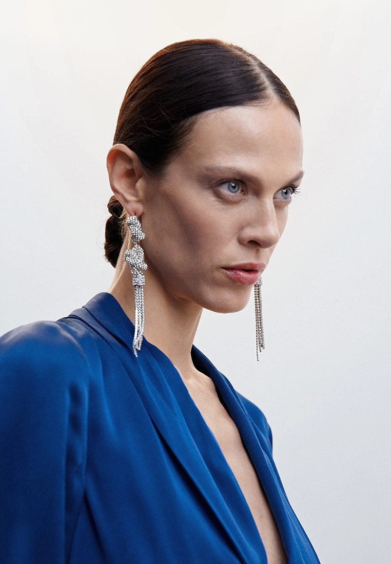 Mango Wrap Neckline Satin Playsuit 5 Mango Wrap Neckline Satin Playsuit - Image 3