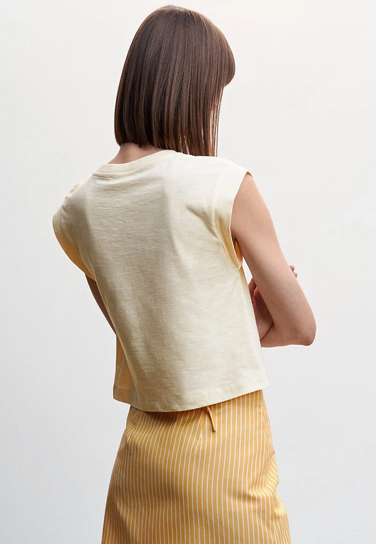 Mango Cropped Cotton T-Shirt 4 Mango Cropped Cotton T-Shirt - Image 2