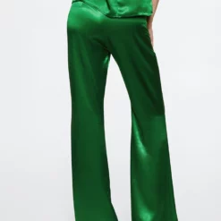 Mango Flared Satin Trousers 10 Mango Flared Satin Trousers -Mango popular store mango 0622 0617336 2