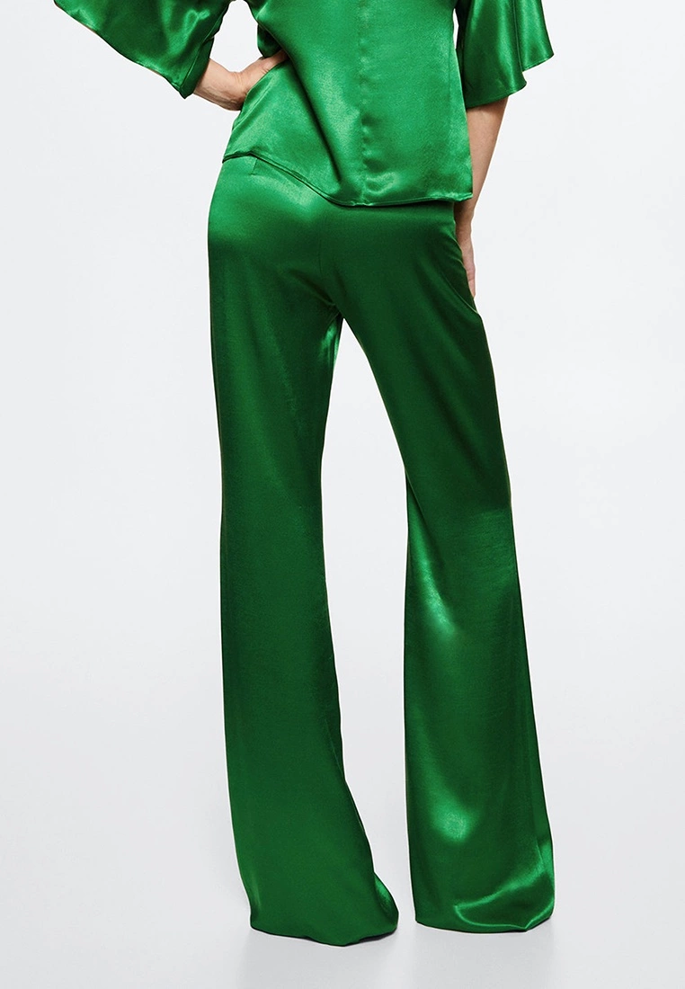 Mango Flared Satin Trousers 4 Mango Flared Satin Trousers - Image 2