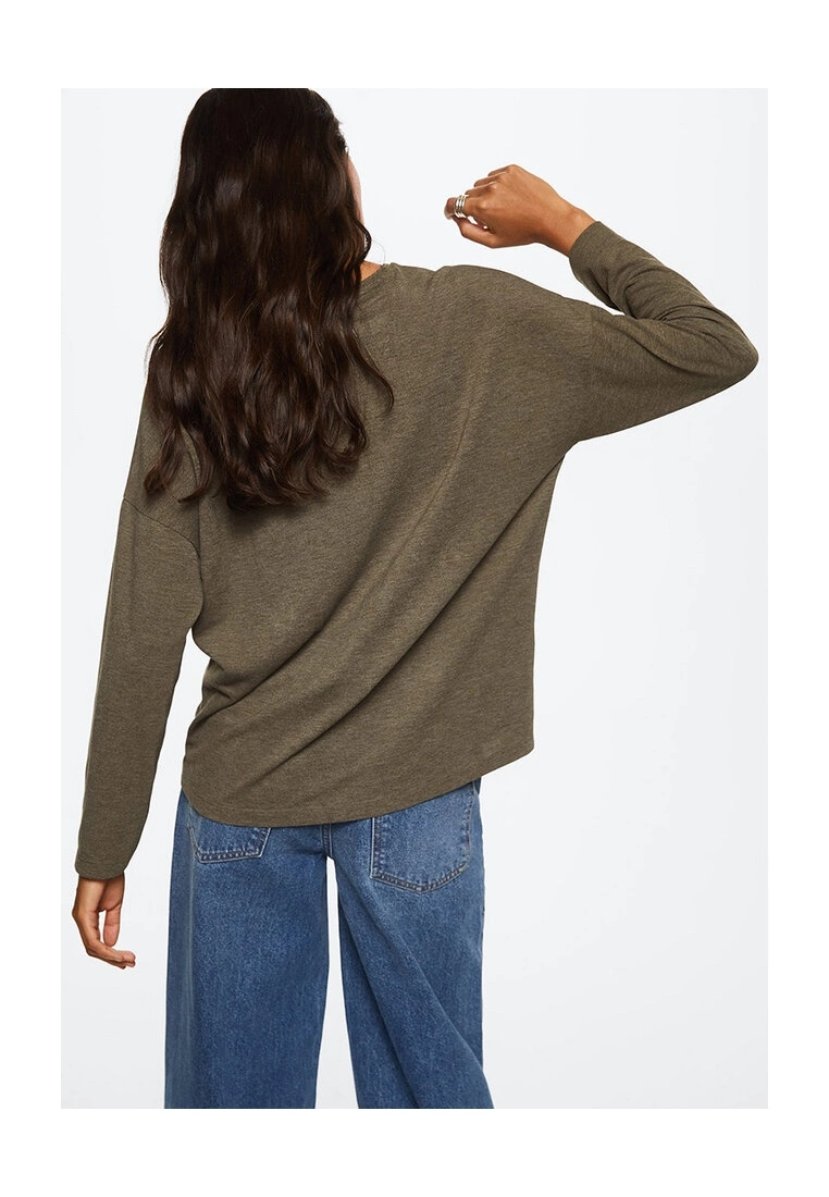 Mango V-Neck T-Shirt 5 Mango V-Neck T-Shirt - Image 3