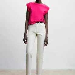 Mango Cropped Cotton T-Shirt -Mango popular store mango 0627 0559046 4