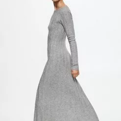 Mango Ribbed Long Dress 12 Mango Ribbed Long Dress -Mango popular store mango 0627 5516336 3