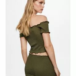 Mango Textured Crop Top 8 Mango Textured Crop Top -Mango popular store mango 0627 9680826 2