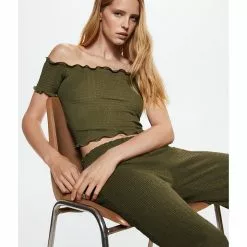 Mango Textured Crop Top 10 Mango Textured Crop Top -Mango popular store mango 0627 9680826 4