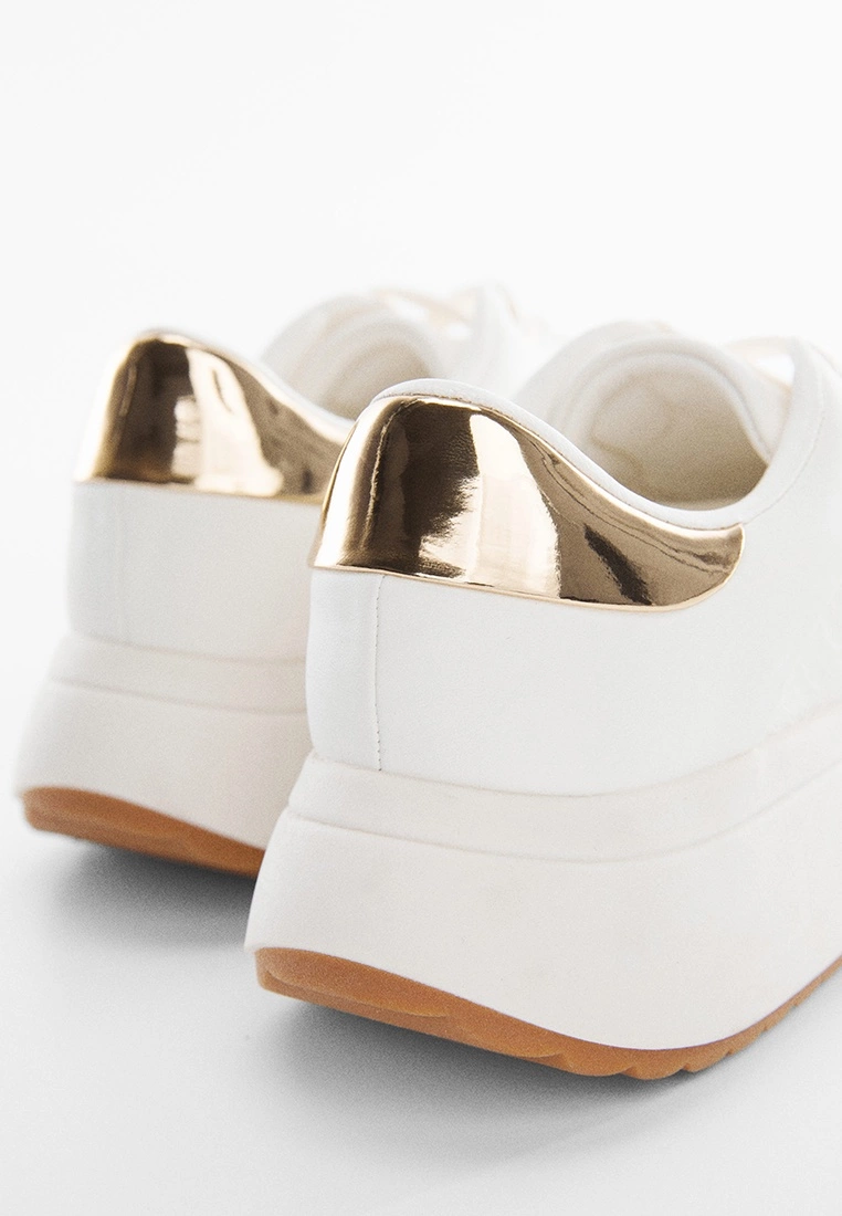 Mango Metallic Panel Sneakers 5 Mango Metallic Panel Sneakers - Image 3