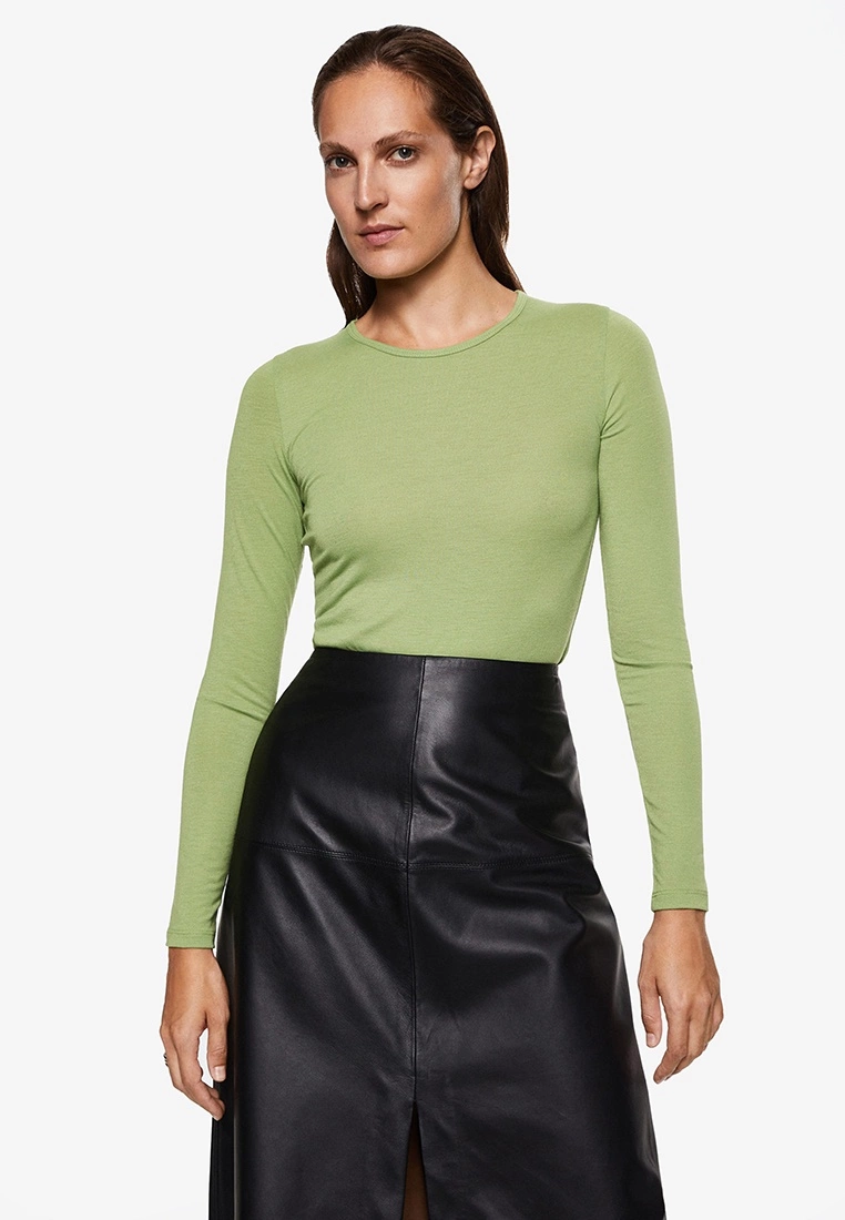 Mango Fine-Knit T-Shirt 3 Mango Fine-Knit T-Shirt