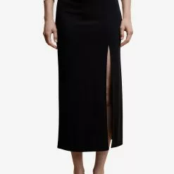 Mango Vent Midi Skirt