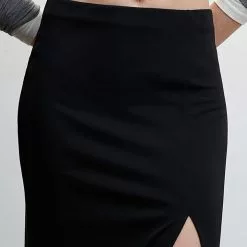 Mango Vent Midi Skirt 12 Mango Vent Midi Skirt -Mango popular store mango 0634 6949046 4