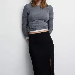 Mango Vent Midi Skirt 13 Mango Vent Midi Skirt -Mango popular store mango 0634 6949046 5