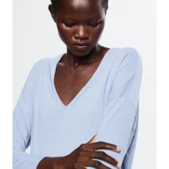 Mango V-Neck T-Shirt -Mango popular store mango 0649 1240826 4