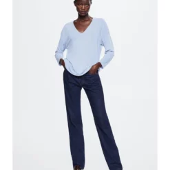 Mango V-Neck T-Shirt -Mango popular store mango 0649 1240826 6