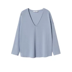 Mango V-Neck T-Shirt -Mango popular store mango 0650 1240826 9