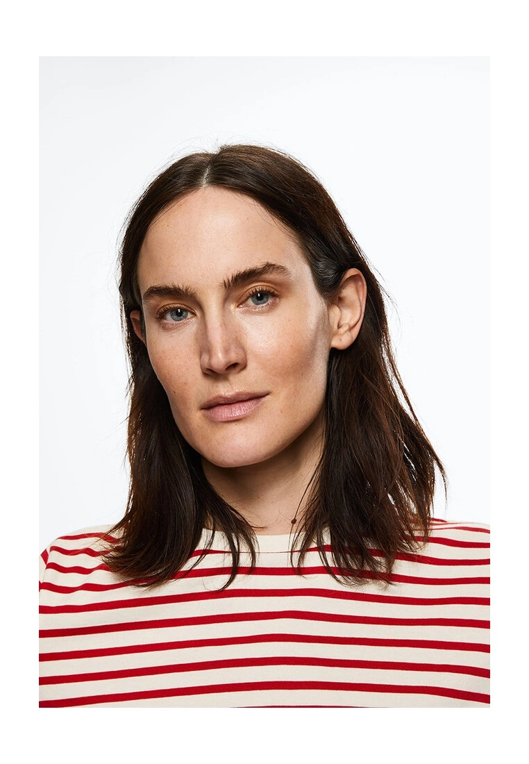 Mango Striped 100% Cotton T-Shirt 5 Mango Striped 100% Cotton T-Shirt - Image 3