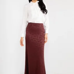 Mango Satin Weave Skirt -Mango popular store mango 0668 1627726 4