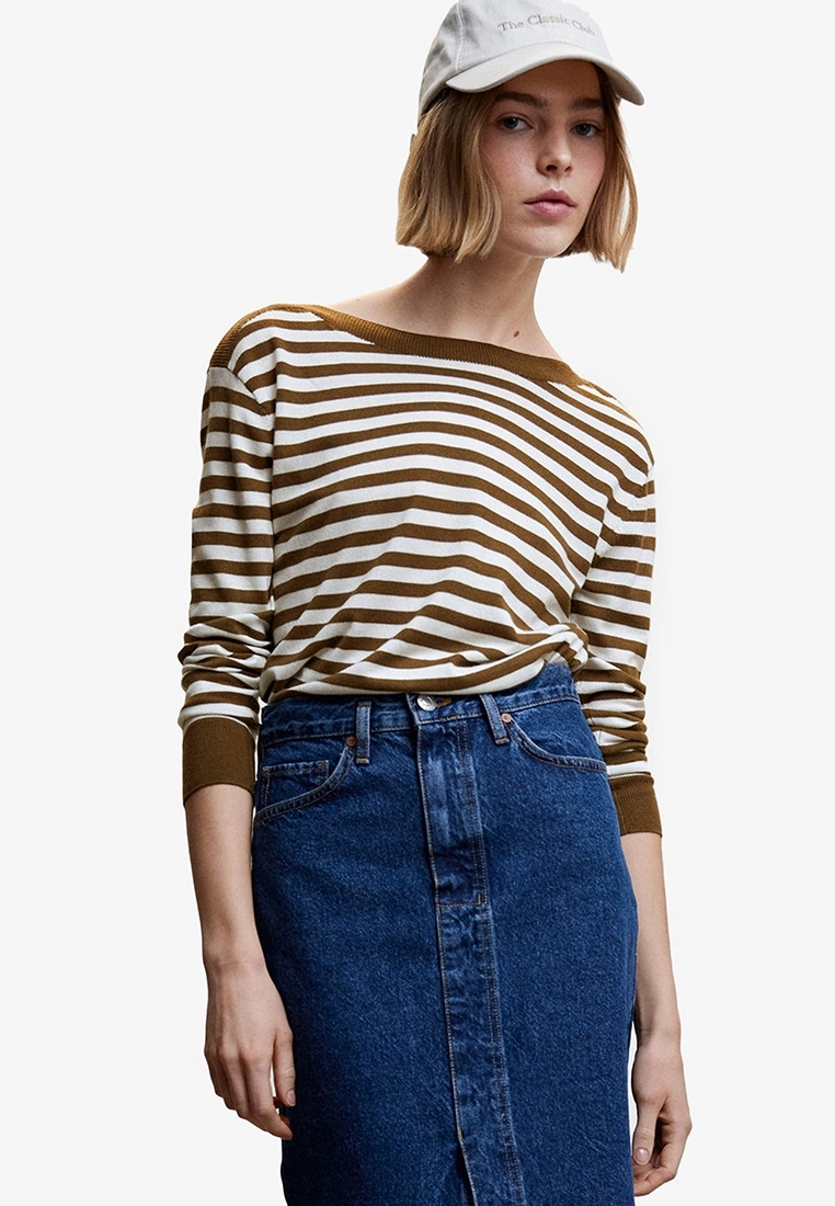 Mango Fine Knit Boat Neck Sweater 3 Mango Fine Knit Boat Neck Sweater