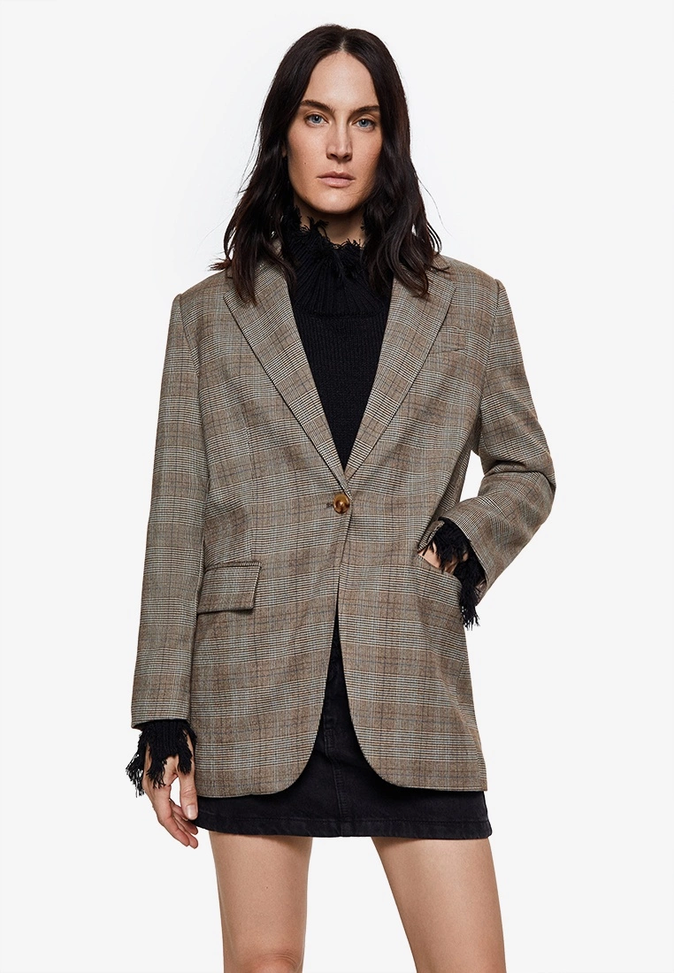 Mango Check Suit Blazer 3 Mango Check Suit Blazer