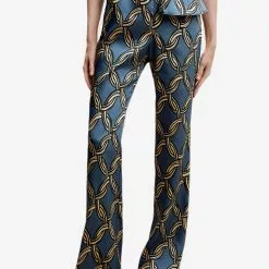 Mango Satin Printed Trousers