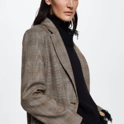 Mango Check Suit Blazer 10 Mango Check Suit Blazer -Mango popular store mango 0672 5921136 3