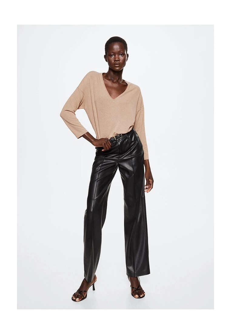 Mango V-Neck T-Shirt 7 Mango V-Neck T-Shirt - Image 5