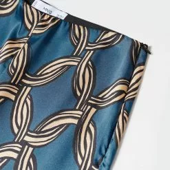 Mango Satin Printed Trousers -Mango popular store mango 0674 3149046 7