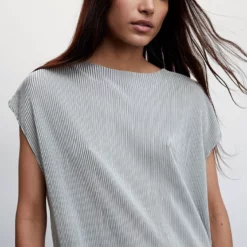 Mango Pleated Satin Dress -Mango popular store mango 0676 8949046 5