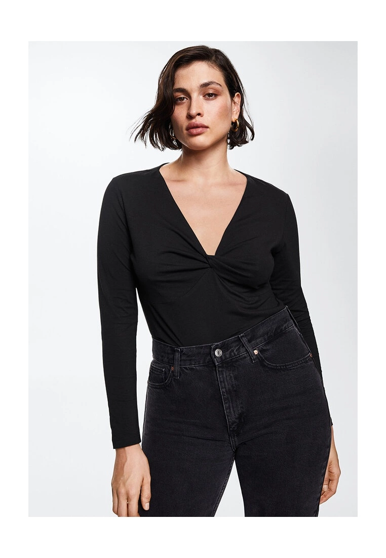 Mango Knot Detail T-Shirt 4 Mango Knot Detail T-Shirt - Image 2