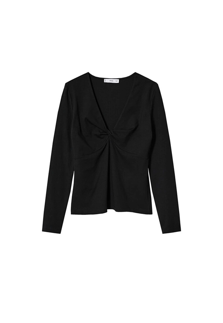 Mango Knot Detail T-Shirt 9 Mango Knot Detail T-Shirt - Image 7