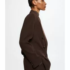 Mango Double-Breasted Suit Blazer -Mango popular store mango 0681 2050826 4