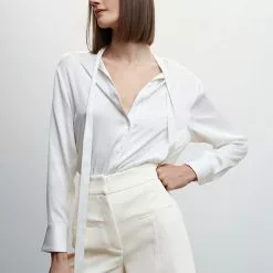 Mango High-Waist Shorts -Mango popular store mango 0681 5359046 4